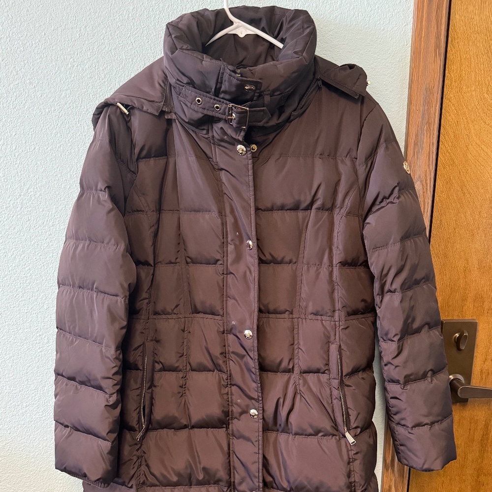 MICHAEL KORS CHOCOLATE PUFFY JACKET